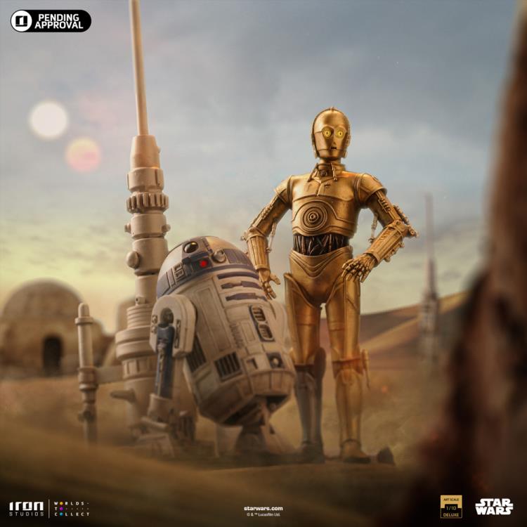 Pre-Order Iron Studios Star Wars C-3PO and R2-D2 Art Scale Statue
